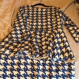 Peplum skirt suit set